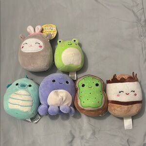 Squishmallow Cute Plush Toy Set - Multicolor